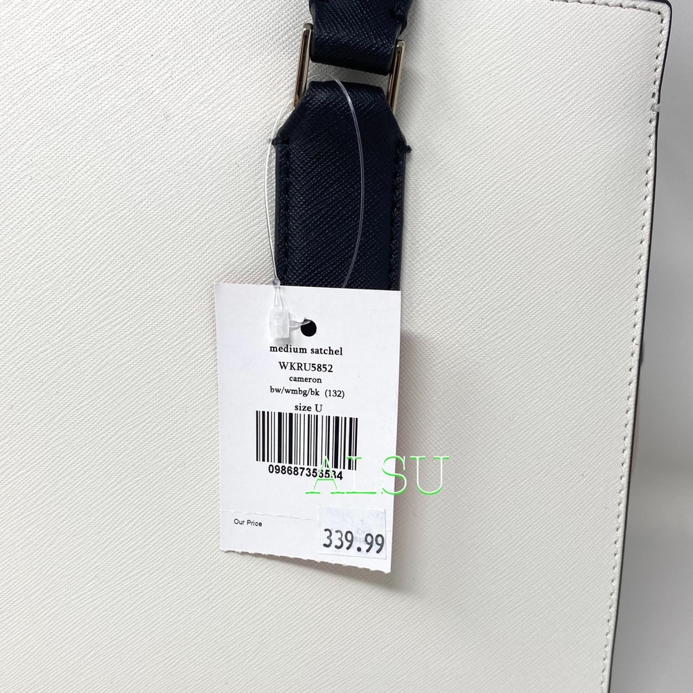 Kate ♠️Spade Medium Satchel Cameron Le White Beige - Picture 6 of 11